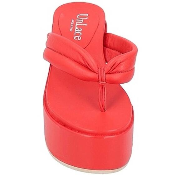 UNLACE Toe Strap Sandals In Red Size Euro 40 / US 10 New in Box MSRP $317 - Picture 1 of 15